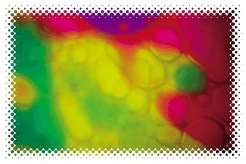 Oil wheel projector image