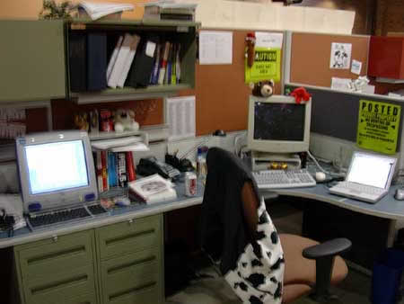 My desk at the Tucows office in Fall 2003.