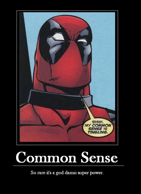 common sense poster. Inspirational Poster