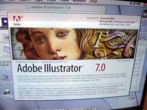 "Adobe Illustrator 7.0" splash screen