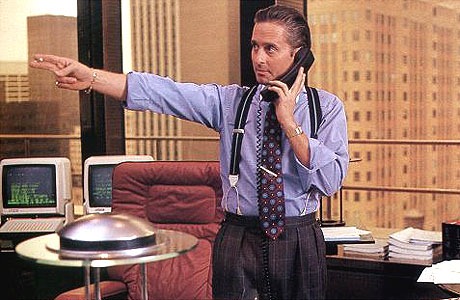 Martin Sheen as Gordon Gekko in "Wall Street"