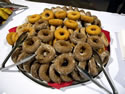 A big plate of donuts