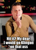 Adam Giambrone as 1960's Captain Kirk: 