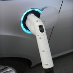 Fully-lit charging port on Ford C-MAX Energia