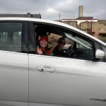 Sara waves from the passenger seat of the other C-MAX
