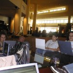 More nerdery at the conference hotel lobby.