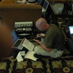 Another shot of Jim McCoy, hard at work.