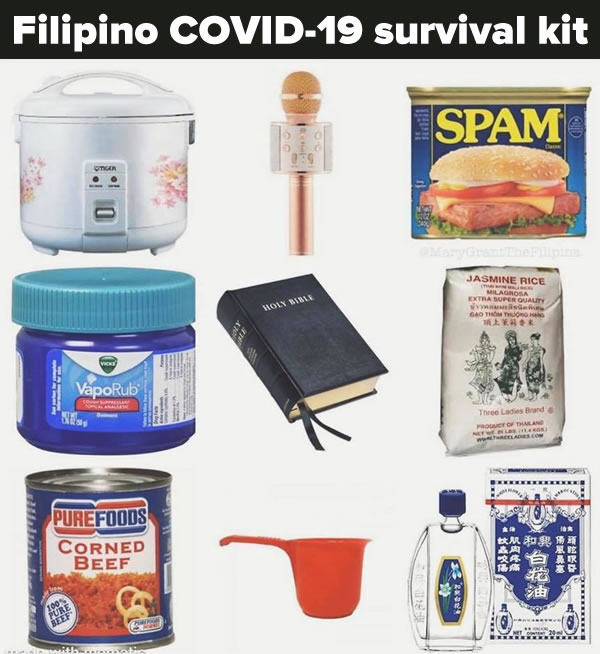 The Filipino COVID-19 survival kit - The Adventures of Accordion Guy in