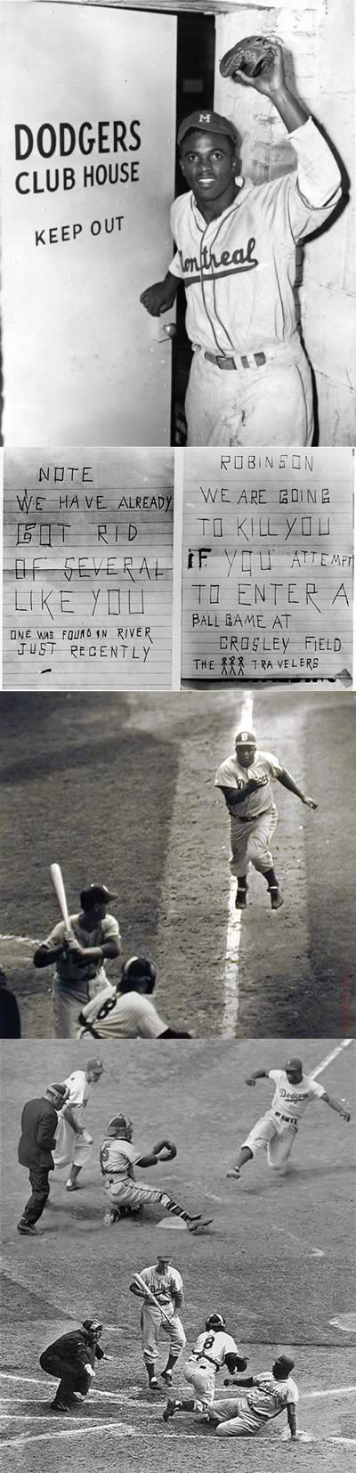 Collection of Jackie Robinson photos.
