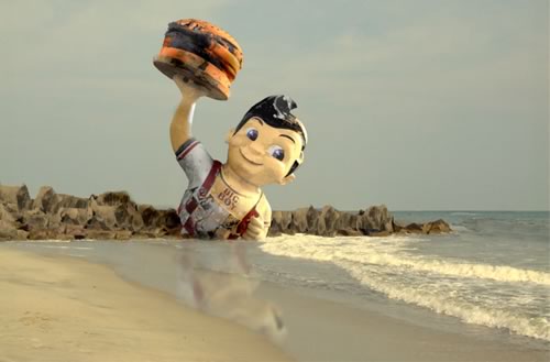 'Statue of Liberty' scene from 'Planet of the Apes', featuring the 'Big Boy' statue.