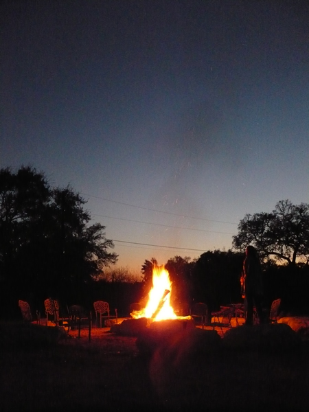 Bonfire at the b5 ranch
