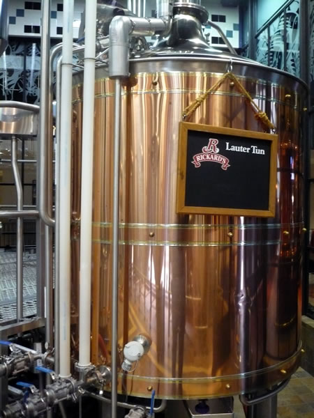 Copper kettle for \"Rickards Lauter Tun\" at the Air Canada Centre brewery