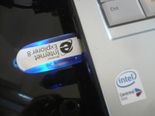 The IE8 USB key in my computer