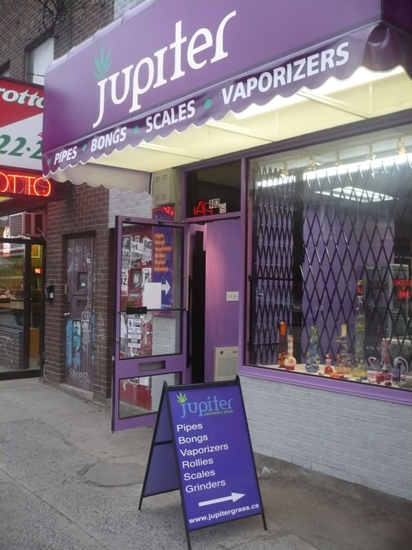 Jupiter head shop on Queen Street West Jupiter head shop on Queen Street West