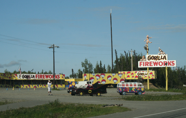 Fireworks store in Wasilla, Alaska