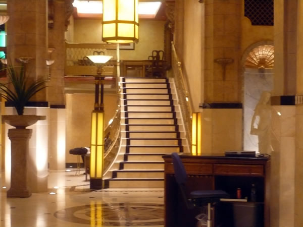 8. Hotel Cecil lobby, as seen from the elevators