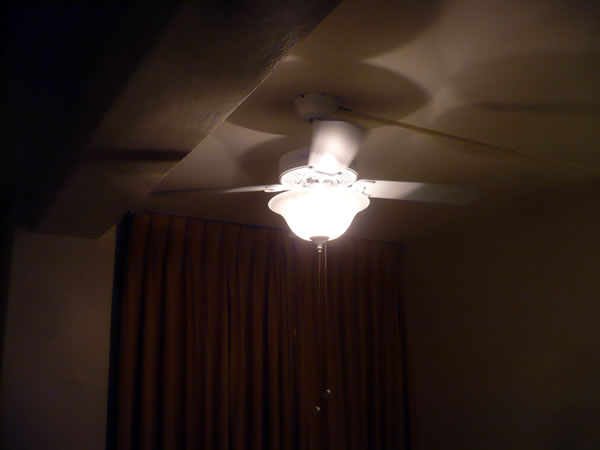 18. Ceiling fan in my room at Hotel Cecil