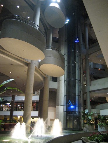 Lobby at the Westin Bonaventure