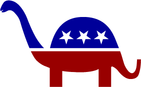 New Republican logo: dinosaur