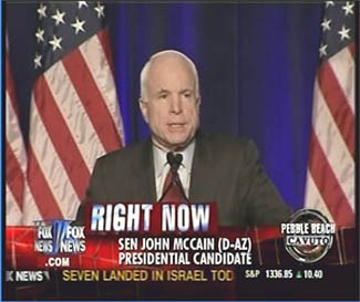 John McCain - "Democrat", according to FOX News