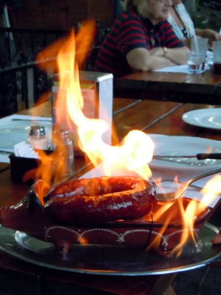 flaming sausage 2