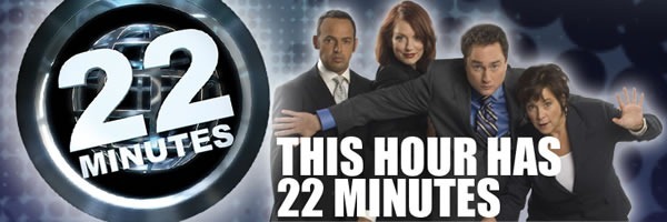 "This Hour Has 22 Minutes" cast and logo