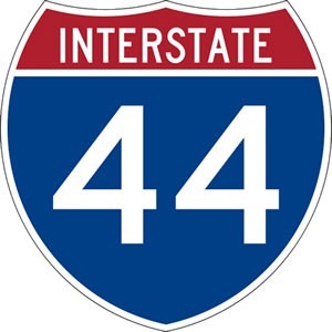 "Interstate 44" sign