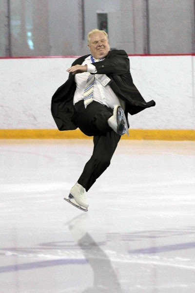 rob ford ice skating