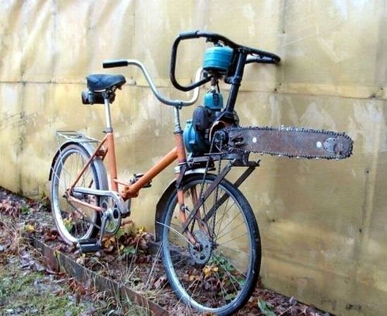 chainsaw bike