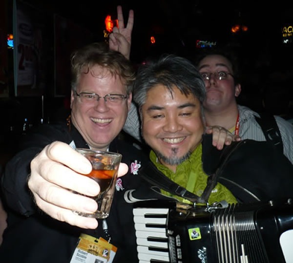 Robert Scoble and Joey deVilla whoop it up at SxSW