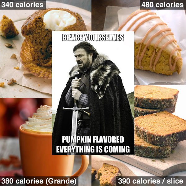 brace yourselves pumpkin flavored everything is coming