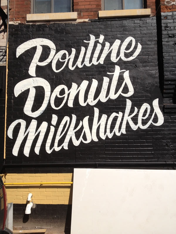 poutine donuts milkshakes