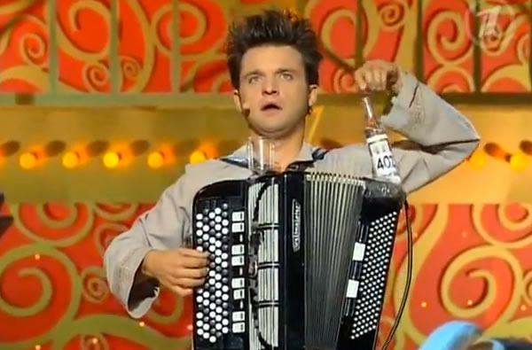 In Former Soviet Russia, Accordion Plays You! (and comes with vodka