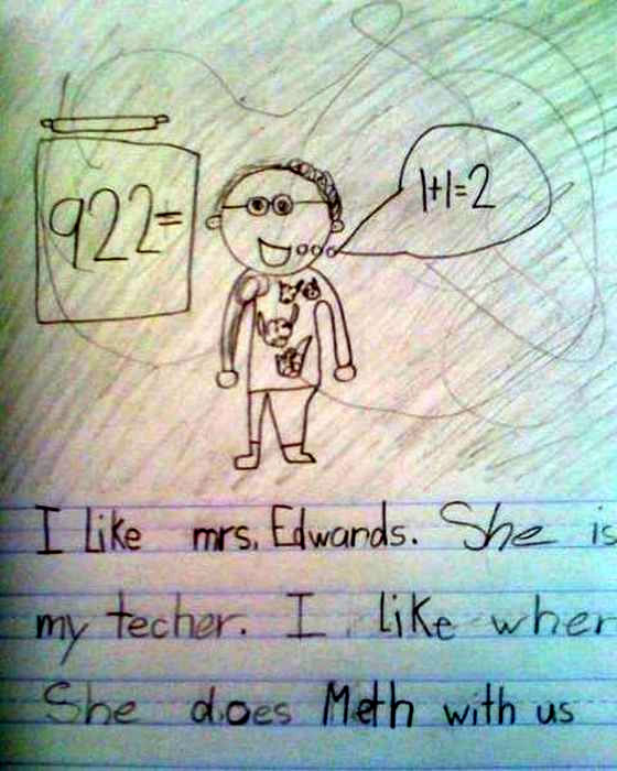 she does meth with us