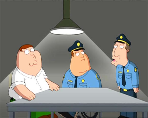 peter griffin and cops