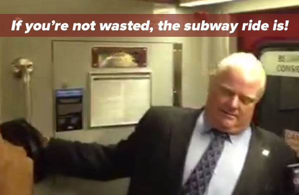 if youre not wated the subway ride is