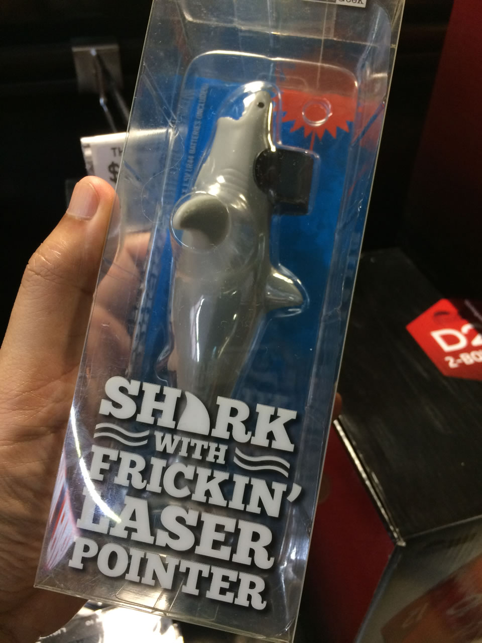 70 thinkgeek store - shark laser pointer