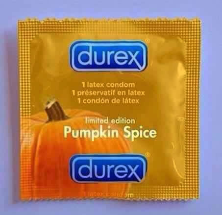 pumpkin spice latte condom