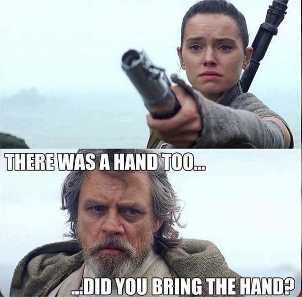 there was a hand too'