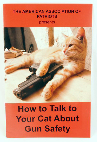 How to talk to your cat about gun safety, evolution, and