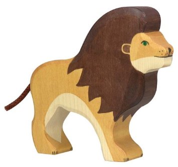wooden lion