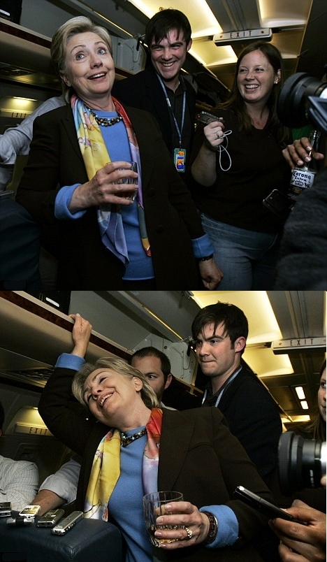hillary_clinton_drinking_whiskey - The Adventures of Accordion Guy in the  21st Century