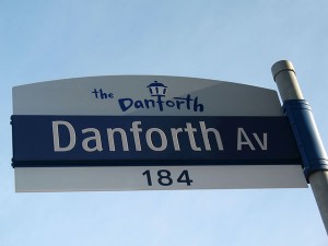 Danforth Avenue sign