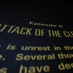 "Attack of the Clones" opening crawl.