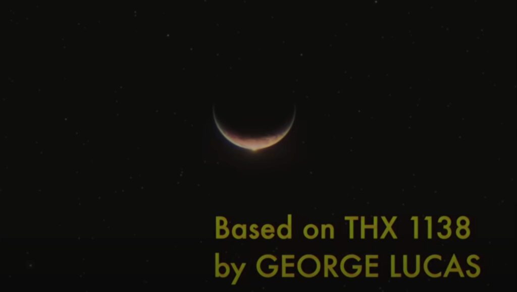 Title card: “Based on THX 1138 by George Lucas”