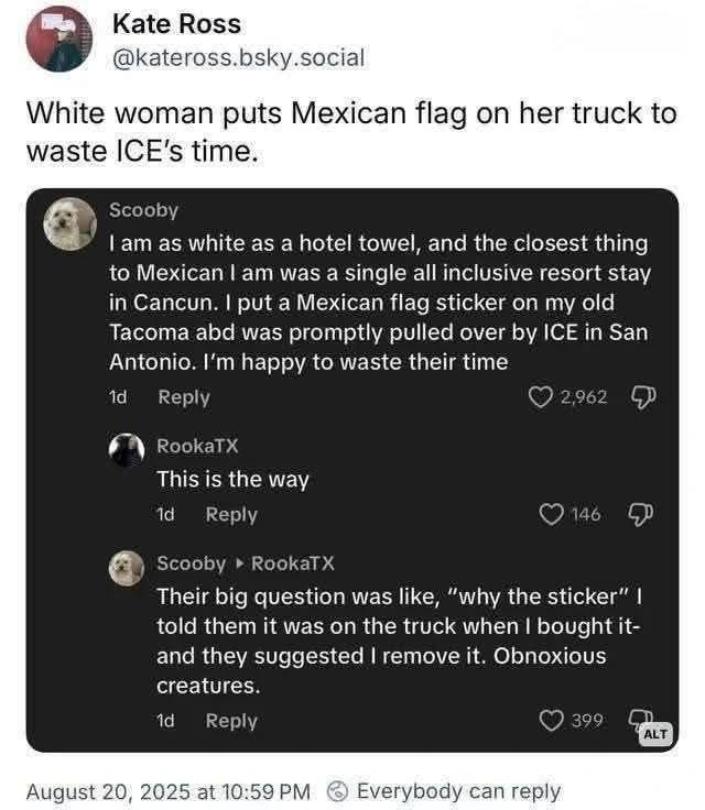 white-woman-puts-mexican-flag-on-her-truck