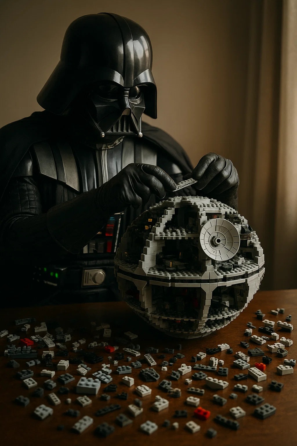 darth-vade-assembling-lego-death-star