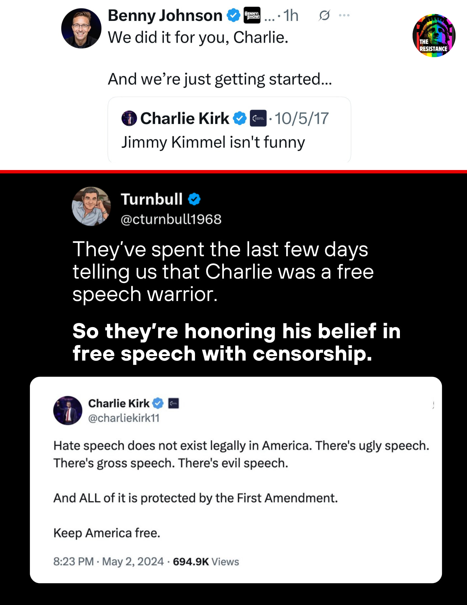 honoring-charlie-kirks-belief-in-free-speech-with-censorship