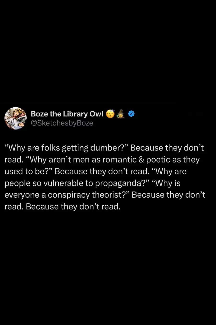 because-they-dont-read