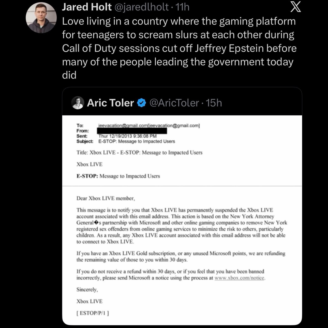 xbox-live-cut-off-jeffrey-epstein-before-govt-ppl-did